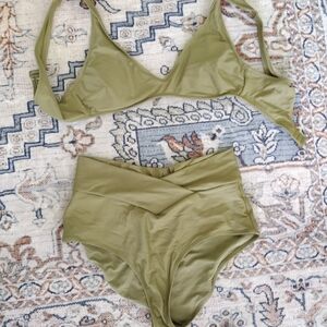 Aerie Olive Green Bikini Set